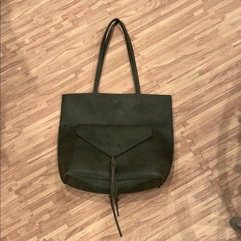 Olive Green Tote Bag